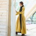 boutique yellow coats casual stand collar trench coat Fashion Cinched large hem Coat